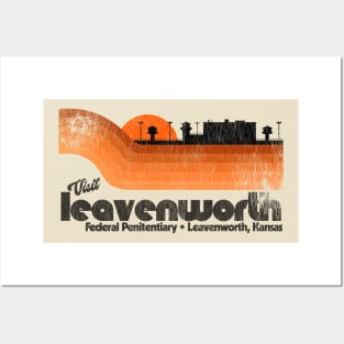 Visit Leavenworth Prison Retro Tourist Souvenir Posters and Art